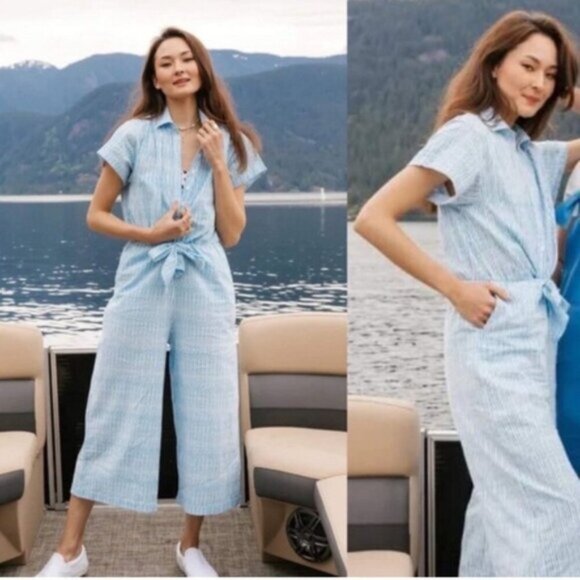 Like new-Smash + Tess | Pants & Jumpsuits | Nwt Smash Tess Fresh Romper Stripe - Picture 1 of 9